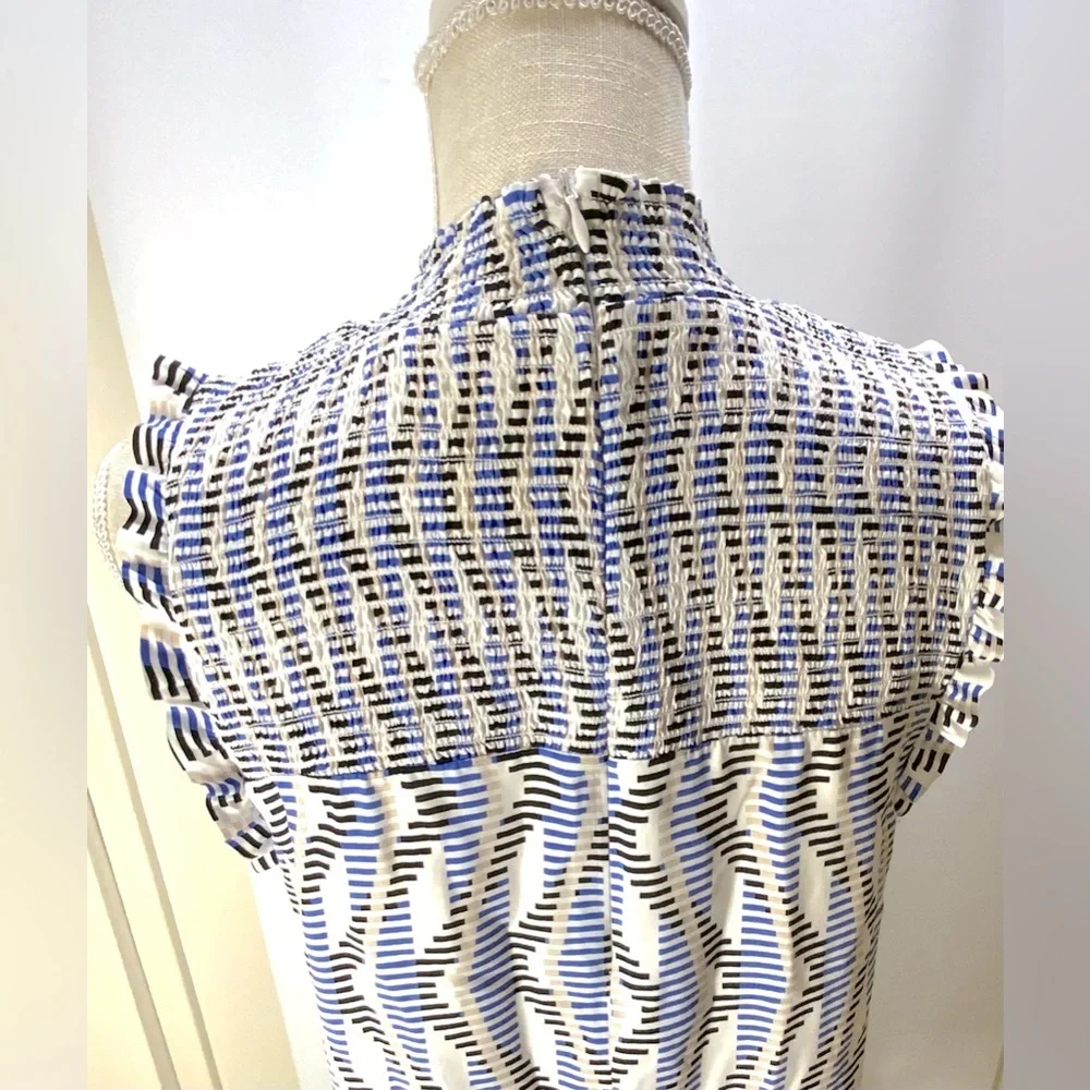 THML Blue and White Patterned Dress - Picture 5 of 12